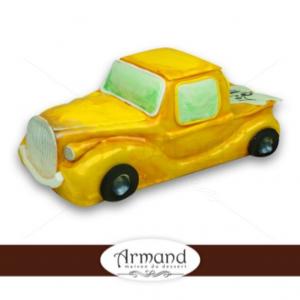 Tort Camioneta retro galbena