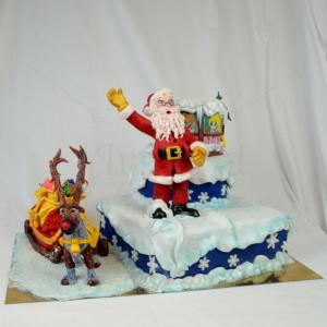 Tort Mos Craciun si Rudolf Tort Mos Craciun si Rudolf
