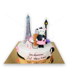Tort Hello Kitty in Paris Tort Hello Kitty in Paris