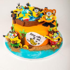 Tort Minions la plaja Tort Minions la plaja