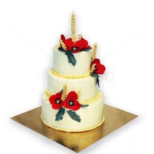 Tort nunta Maci si spice de grau Tort nunta Maci si spice de grau