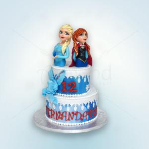 Tort figurine Ana si Elsa