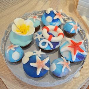 Cupcakes cu tematica marina