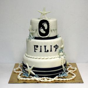 Tort botez Micul marinar Tort botez Micul marinar