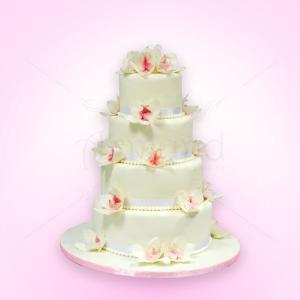 Tort nunta orhidee delicate Tort nunta orhidee delicate