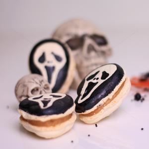 Macaron Halloween scarry face Macaron Halloween scarry face