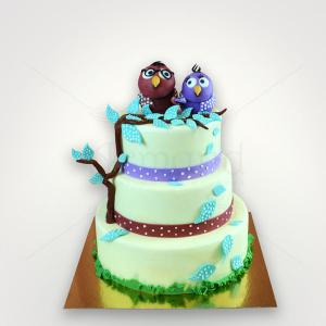 Tort nunta Bufnite Tort nunta Bufnite