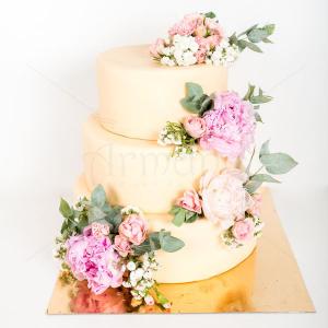 Tort nunta Bujori naturali Tort nunta Bujori naturali