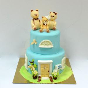 Tort Botez Casuta ursuleti Tort Botez Casuta ursuleti
