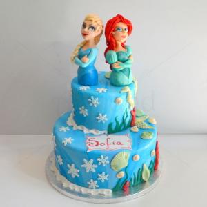 Tort Elsa si Ariel