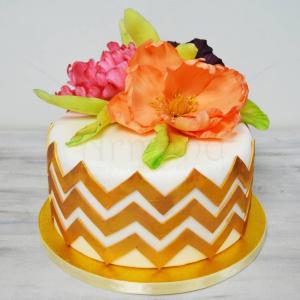 Tort Buchet de flori stilizate Tort Buchet de flori stilizate