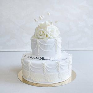 Tort Cununie Alb pur Tort Cununie Alb pur