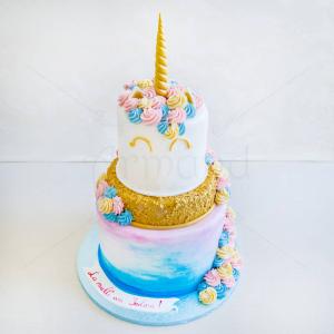 Tort Unicorn culori pastelate Tort Unicorn culori pastelate