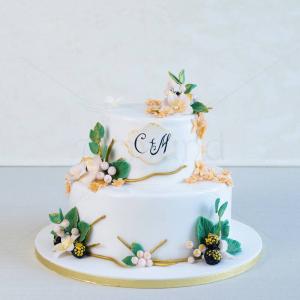 Tort nunta Mure naturale si flori Tort nunta Mure naturale si flori