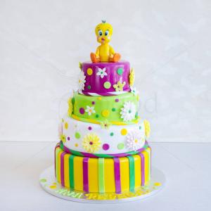 Tort pentru Copii Multicolor Tweety Tort pentru Copii Multicolor Tweety