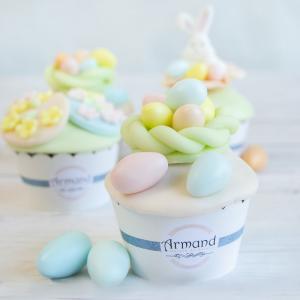 Cupcake culori pastel Cosulet Oua Cupcake culori pastel Cosulet Oua