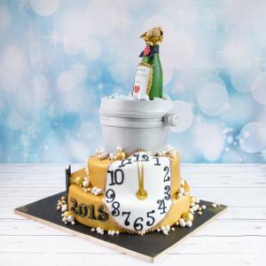 Tort Revelion Sticla Sampanie Tort Revelion Sticla Sampanie