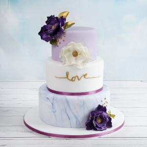 Tort de nunta Mov-Lila Love Tort de nunta Mov-Lila Love