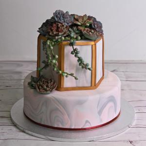 Tort Vintage Green Flowers Tort Vintage Green Flowers