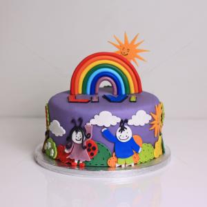 Tort curcubeu copilarie Tort curcubeu copilarie
