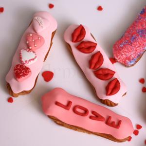 Platou 6 eclere colectie sfantul Valentin Platou 6 eclere colectie sfantul Valentin