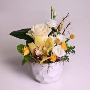 Aranjament floral Pasiune Aromata Alb Aranjament floral Pasiune Aromata Alb