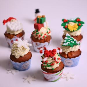 Colectie cupcakes frosting tematica Craciun