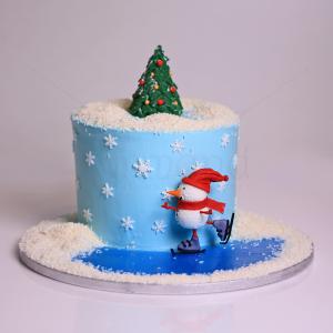 Tort Om de zapada patinand pe gheata Tort Om de zapada patinand pe gheata