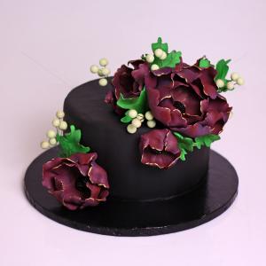 Tort Bujori eleganti Tort Bujori eleganti