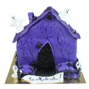 Tort Halloween Casa bantuita Tort Halloween Casa bantuita