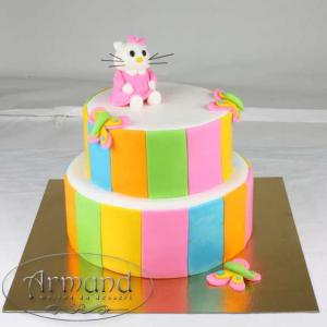 Tort Hello Kitty colorat Tort Hello Kitty colorat