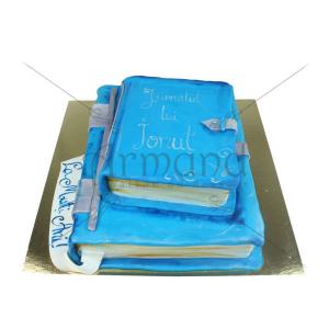 Tort Jurnal albastru Tort Jurnal albastru
