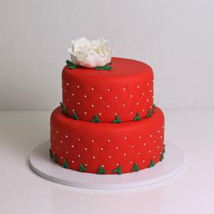 Tort personalizat Craciun elegant Tort personalizat Craciun elegant
