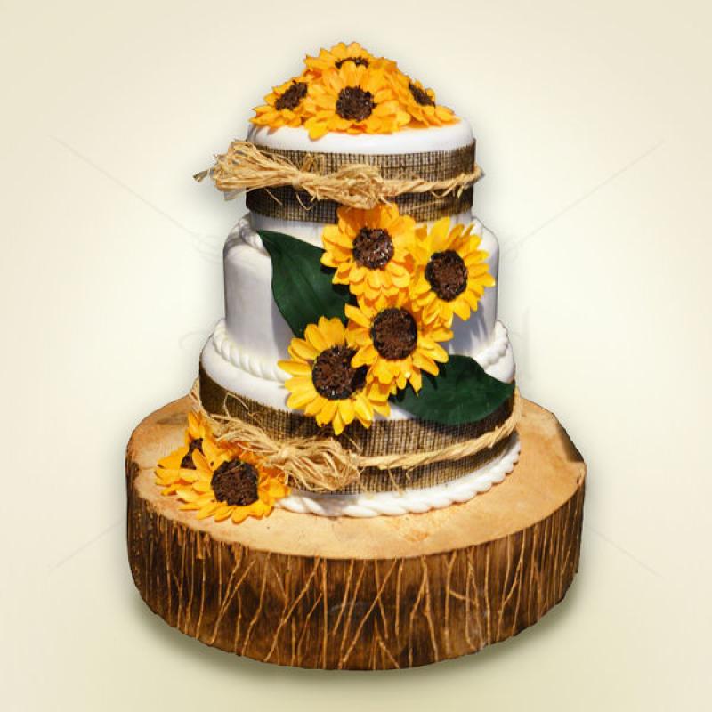 Tort nunta Floarea soarelui