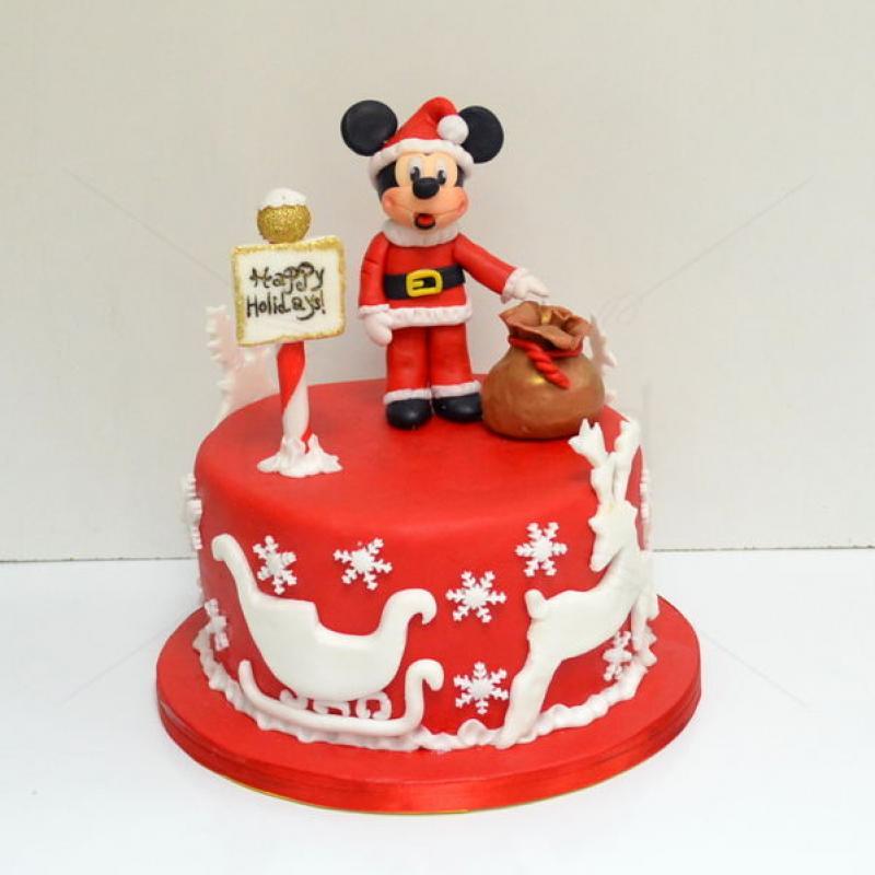 Tort Mickey Mouse Mos Craciun