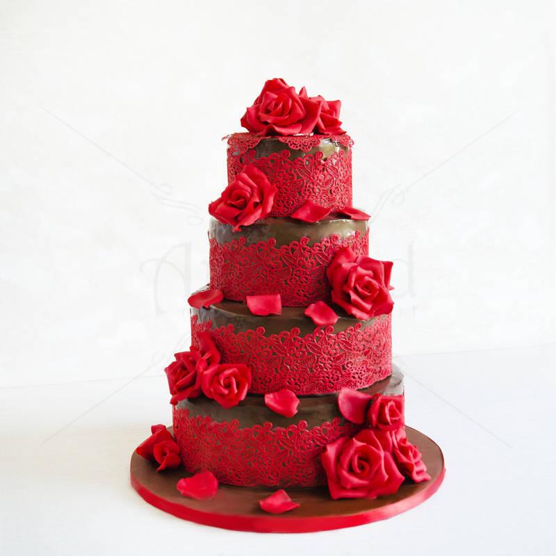 Tort Chocolate and roses
