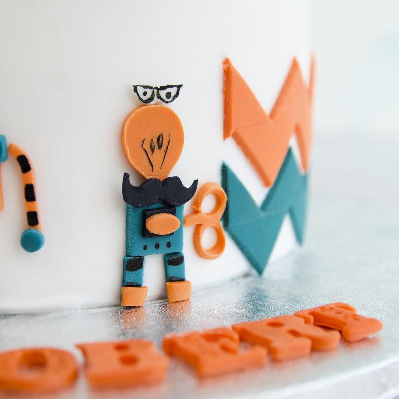 Tort Copii Figurine Roboti Pop Art
