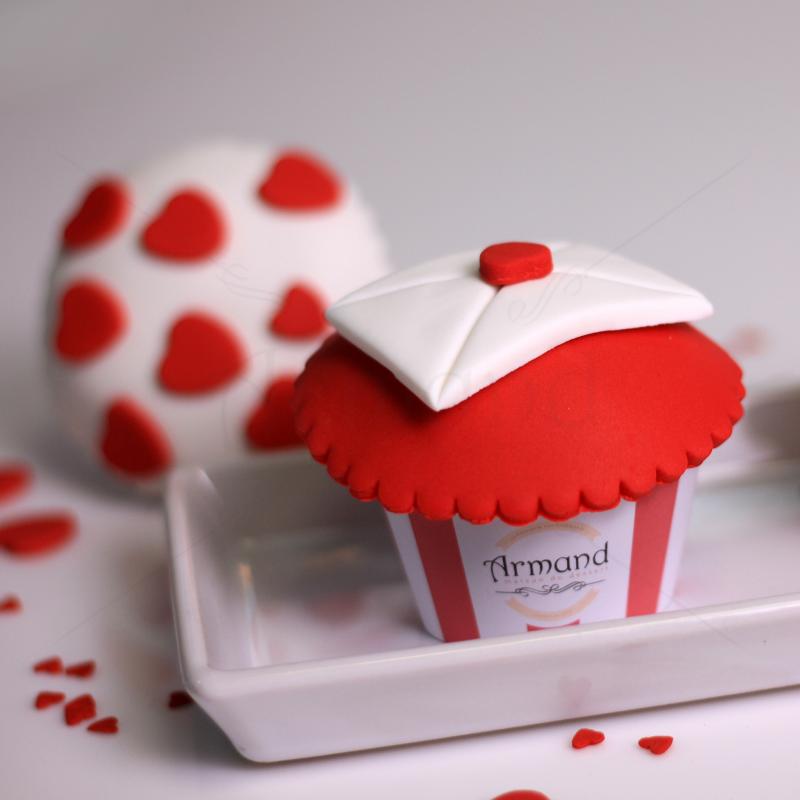 Cupcake colectie Valentine s inimioare