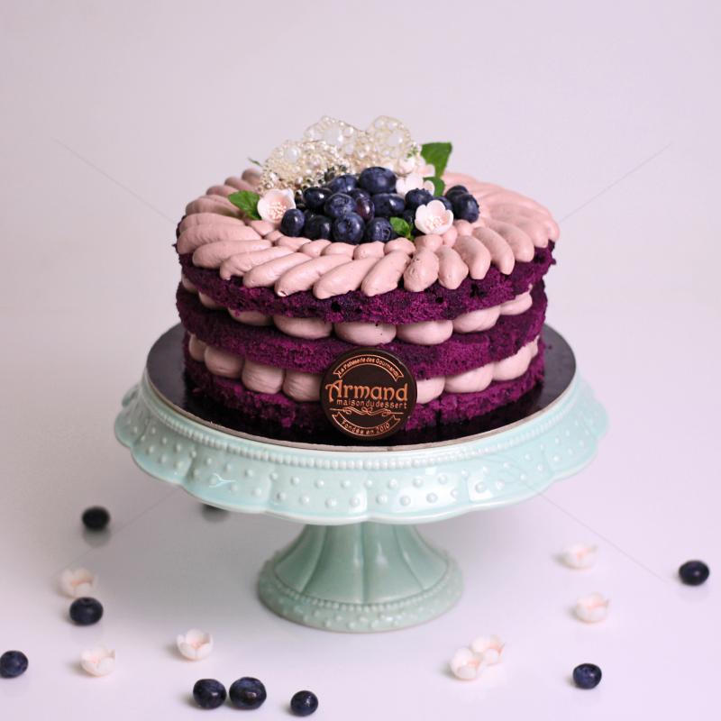 Tort Purple Velvet cu afine