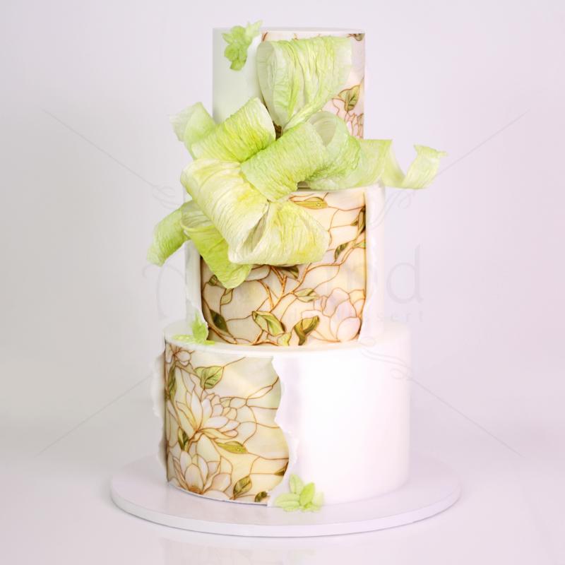 Tort Personalizat Majestic Greenery