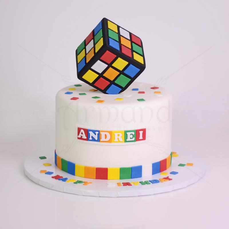 Tort Personalizat - Cub Rubik