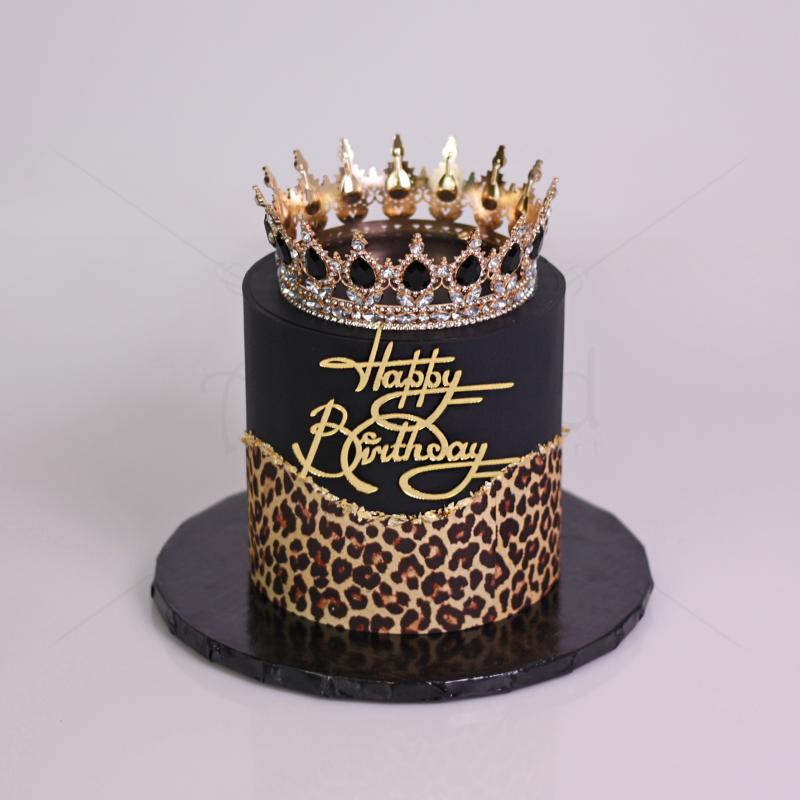 Tort Personalizat Cu Coronita - Wild Majesty