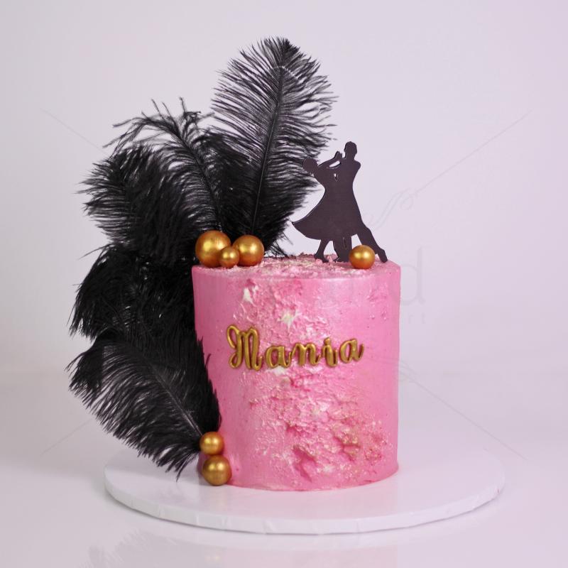 Tort Personalizat - Pink Velvet Dance