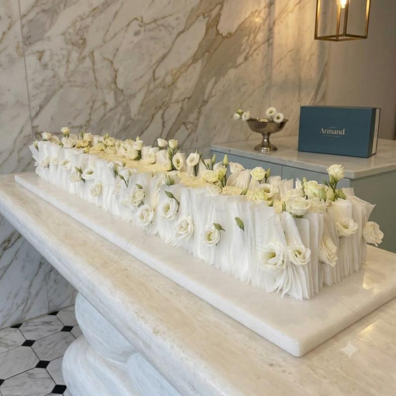 Long Wedding Cake