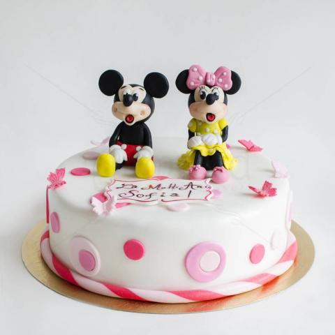 Tort Mickey si Minnie roz