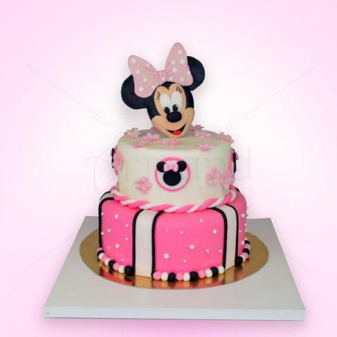 Tort Minnie Mouse roz