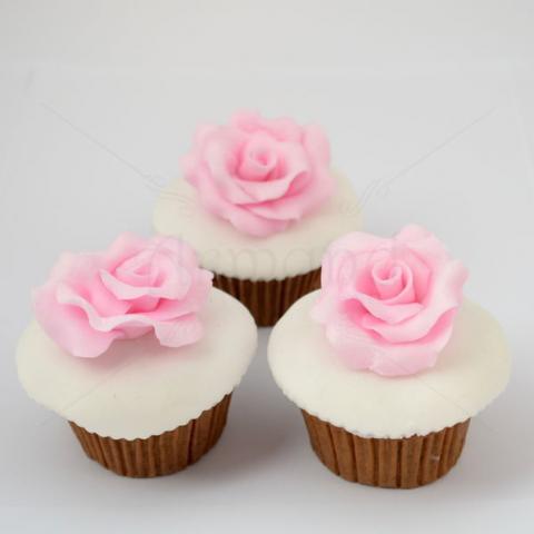 Cupcake Trandafiri roz