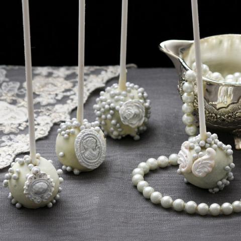 Cake Pops  Luxury Argintii