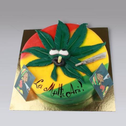 Tort Marijuana in culori Jamaica