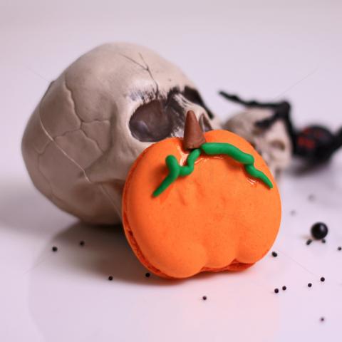 Macaron dovleac mare Halloween